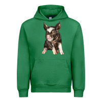 Emerald baby berkshire pig Urban Hoodie - LillyAllenDesigns
