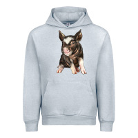 Heather Grey baby berkshire pig Urban Hoodie - LillyAllenDesigns