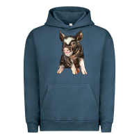 Pigment Midnight Navy baby berkshire pig Urban Hoodie - LillyAllenDesigns
