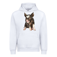 White baby berkshire pig Urban Hoodie - LillyAllenDesigns