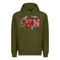 Army Green valentines day lvn Premium Hoodie - NancyCooperArtShop