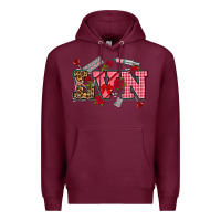 Burgundy valentines day lvn Premium Hoodie - NancyCooperArtShop