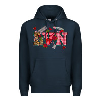 Navy valentines day lvn Premium Hoodie - NancyCooperArtShop