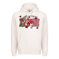 Pale Pink valentines day lvn Premium Hoodie - NancyCooperArtShop
