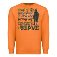 Carrot land of the free because my daddy is brave Premium Sweatshirt - HRA Design Shop