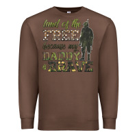 Chestnut land of the free because my daddy is brave Premium Sweatshirt - HRA Design Shop