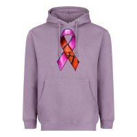 Lavender Breast Cancer Ribbon Basketball Heavyweight Hoodie - texasbilliewilder