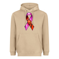 Breast Cancer Ribbon Basketball Heavyweight Hoodie | Teevron