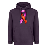 Plum Breast Cancer Ribbon Basketball Heavyweight Hoodie - texasbilliewilder