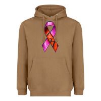 Toasted Coconut Breast Cancer Ribbon Basketball Heavyweight Hoodie - texasbilliewilder