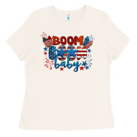 Bone boom boom baby 4th of july Ladies Tee - BarkalooDesign