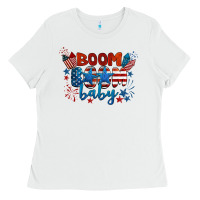Boom Boom Baby 4th Of July Ladies Tee | Teevron