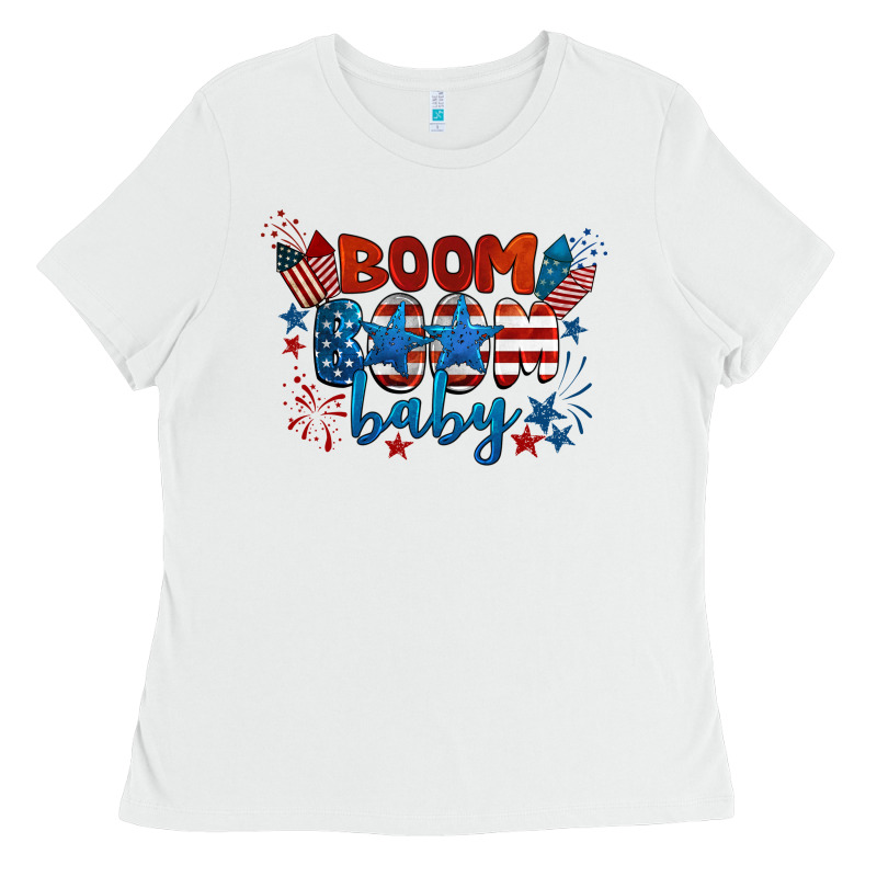 Boom Boom Baby 4th Of July Ladies Tee by BarkalooDesign | Teevron