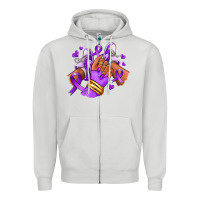 Dove Grey domestic violence afro girl sneakers Zipper Hoodie - RanaPortraitStore