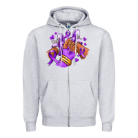 Heather Grey domestic violence afro girl sneakers Zipper Hoodie - RanaPortraitStore