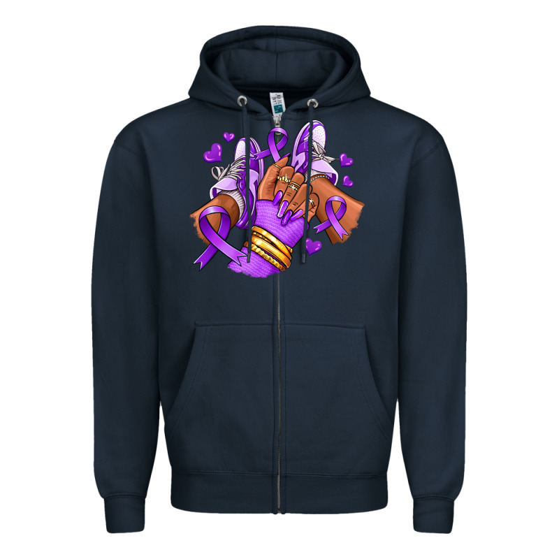 Domestic Violence Afro Girl Sneakers Zipper Hoodie by RanaPortraitStore | Teevron
