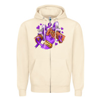 Sandshell domestic violence afro girl sneakers Zipper Hoodie - RanaPortraitStore
