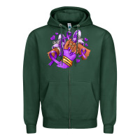 Sports Green domestic violence afro girl sneakers Zipper Hoodie - RanaPortraitStore