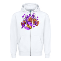 White domestic violence afro girl sneakers Zipper Hoodie - RanaPortraitStore