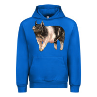 Cobalt hampshire pig Urban Hoodie - LillyAllenDesigns