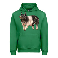 Emerald hampshire pig Urban Hoodie - LillyAllenDesigns