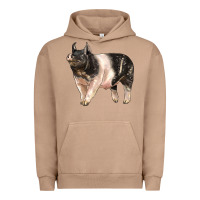 Pigment Burro hampshire pig Urban Hoodie - LillyAllenDesigns