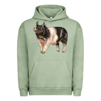 Pigment Oil Green hampshire pig Urban Hoodie - LillyAllenDesigns