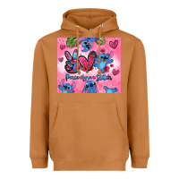 Meerkat peace love stitch Heavyweight Hoodie - Zillion Design Studio