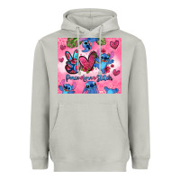 Moon Dust peace love stitch Heavyweight Hoodie - Zillion Design Studio