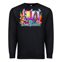 Black louisiana easter dady Premium Sweatshirt - RacoonDesign