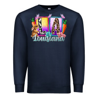 Navy louisiana easter dady Premium Sweatshirt - RacoonDesign