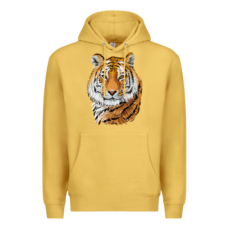 Tiger Head Premium Hoodie by LillyAllenDesigns | Teevron