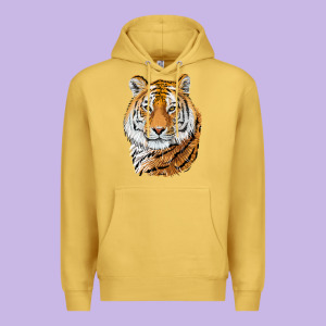 Tiger Head Premium Hoodie Designed By Lillyallendesigns