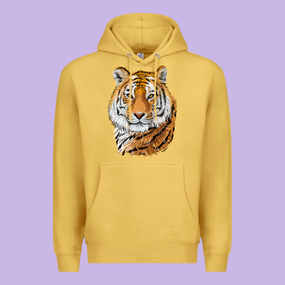 Tiger Head Premium Hoodie Designed By Lillyallendesigns