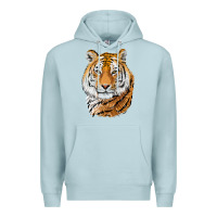 Blue Mist Tiger Head Premium Hoodie - LillyAllenDesigns