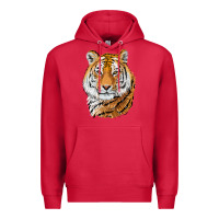Cardinal Tiger Head Premium Hoodie - LillyAllenDesigns