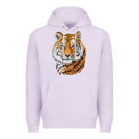 Lilac Tiger Head Premium Hoodie - LillyAllenDesigns