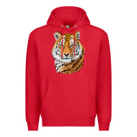 Red Tiger Head Premium Hoodie - LillyAllenDesigns
