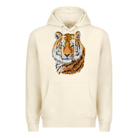 Sandshell Tiger Head Premium Hoodie - LillyAllenDesigns