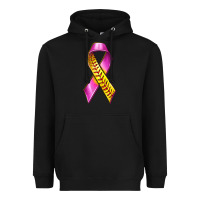 Black Breast Cancer Ribbon Softball Heavyweight Hoodie - texasbilliewilder