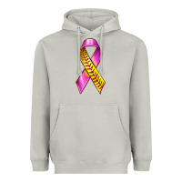 Breast Cancer Ribbon Softball Heavyweight Hoodie | Teevron