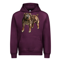 Mauve Wine Duroc Pig Urban Hoodie - LillyAllenDesigns