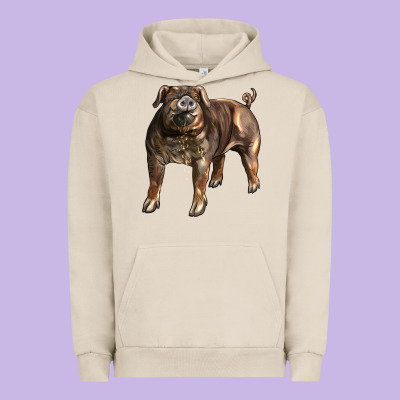 Duroc Pig Urban Hoodie Designed By Lillyallendesigns