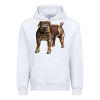 White Duroc Pig Urban Hoodie - LillyAllenDesigns