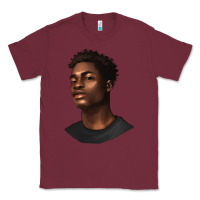 Burgundy afro man Classic Tee - texasbilliewilder