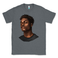 Charcoal Heather afro man Classic Tee - texasbilliewilder