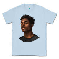 Dusty Blue afro man Classic Tee - texasbilliewilder