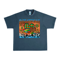 Midnight Navy autism awareness hearts leopard cowhide Urban Heavy Tee - Artiststas