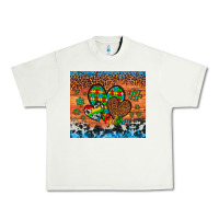 Pistachio autism awareness hearts leopard cowhide Urban Heavy Tee - Artiststas