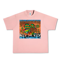 Salmon autism awareness hearts leopard cowhide Urban Heavy Tee - Artiststas